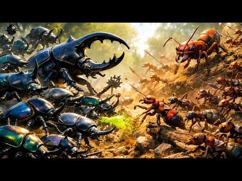 Battle of the Bugs: Beetles vs. Ants ⚔️🔥 Epic Clash for the Kingdom | Funny Insect Animation