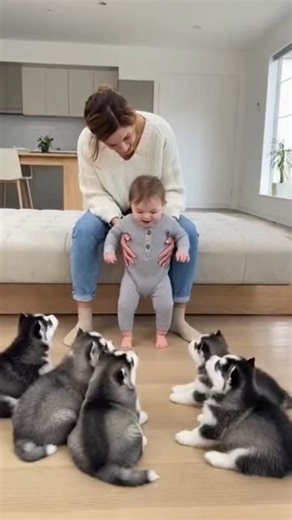 When a Baby Howls Like a Husky 😂🐺