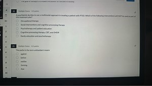 A psychiatrist decides to use a multimodal approach in treating... | Filo