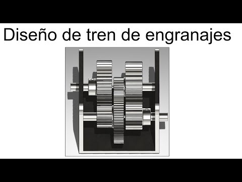 Diseño de un tren de engranajes usando herramienta 3D