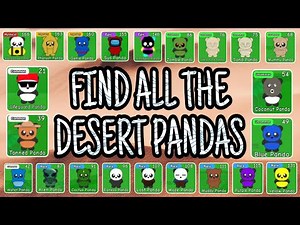Roblox Find The Pandas How To Find All The Desert Pandas Tutorial!
