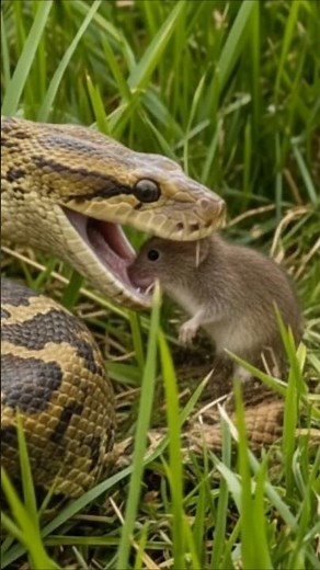 “Python vs Mouse – Realistic Jungle Hunt | Power of the Constrictor Snake”