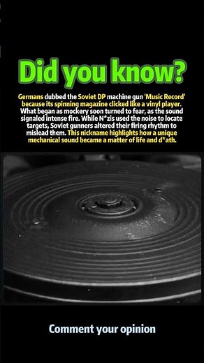 Why Soviet DP Light Machine Gun Was Called "Music Record" by N*zis.#history #shorts