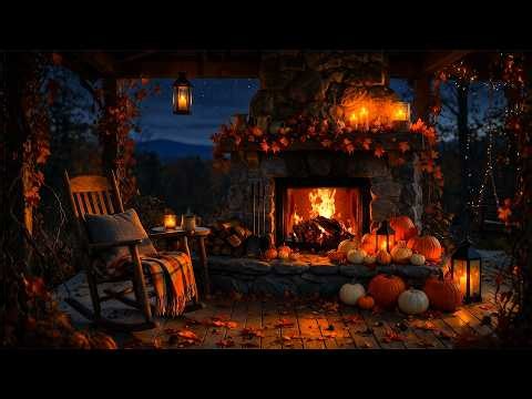 🔥 Crackling Fireplace at Night | 12 Hours of Autumn Fire Sounds for Deep Sleep