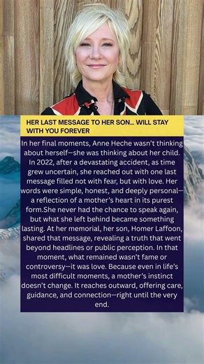 Her Final Words Were for Her Son