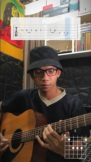 TAB dan melody gitar Romi and the jahats - Bunga kertas merah berduri #cover #guitar #guitarcover
