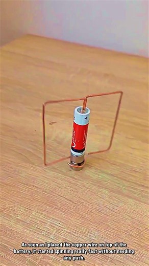 Fun Physics Experiment: Building a Simple Mini Electric Motor Using Just a Battery and Magnets