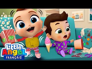 La soirée pyjama | Le monde de Bébé Louis | Little Angel Français - Comptines