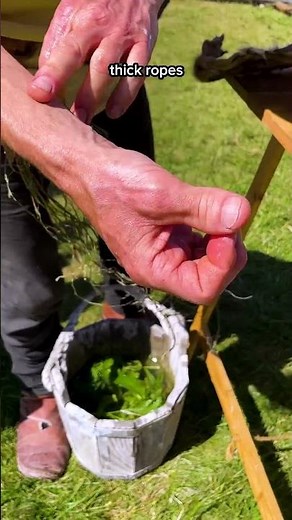 This is how people from the Stone Age made rope ‪@chalkehistoryfestival‬