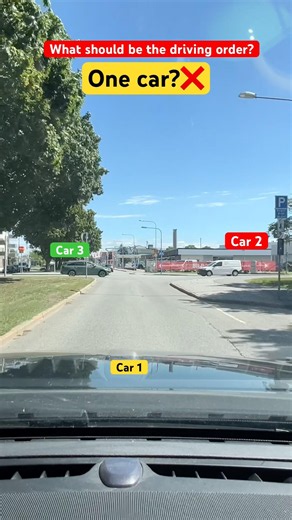 Who has the priority? Car 1, or 2 or 3?