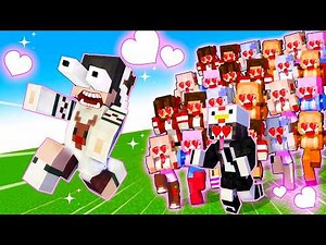How I Met CRAZY FAN GIRL's Love Story in Minecraft!
