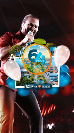 Prefeitura de Capitão Poço on Instagram: "🎉 Vem aí a festa dos 64 anos de Capitão Poço! Uma noite especial preparada para a nossa gente, reunindo grandes atrações. ⭐ Eduardo Costa, um dos maiores cantores da música sertaneja do Brasil, sobe ao palco com um show especial. Também tem DJ Jarley e Super Pop Ultra Live, completando a programação da noite. 📅 28 de dezembro 🕖 A partir das 19h 📍 Praça da Alvorada 👉 Participe e venha viver os 64 anos de Capitão Poço!"