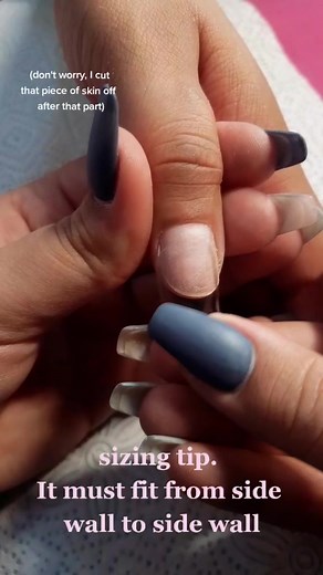 Prepping for full cover tips. Like for part 2!💗 #nailtutorial #nailvideos #fyp #naila #nailprep #foryou #fullcovertips #fullcovertips