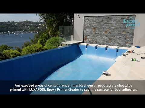 Paint your Pool with LUXAPOOL Epoxy Pool Paint - Applying LUXAPOOL Epoxy Primer Sealer