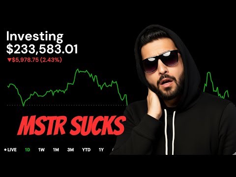 BIG LOSS ON MICROSTRATEGY On MY $230,400 Portfolio - MSTR DOWN BIG