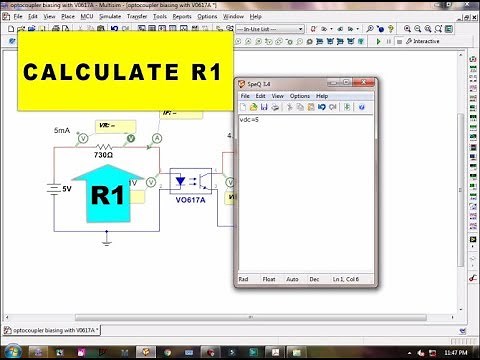 Optocouplor circuit design using NI MULTISIM