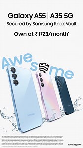 705K views · 2.4K reactions | We took the Samsung Galaxy A55 5G | A35 5G smartphones for a spin to experience the awesome features of these two devices [Brand Story] | 91mobiles | Facebook