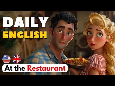 Easy English Conversations - At the Restaurant | A1 - A2