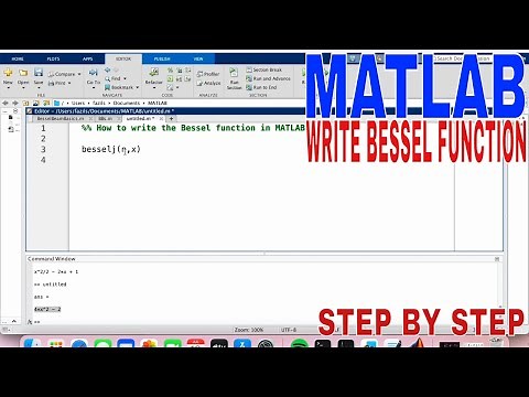 ✅ How To Write The Bessel Function In MATLAB 🔴