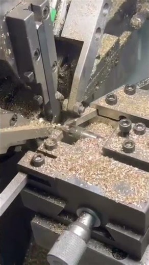 SPM Machine for Small Parts Machining with Bar Feeder # SPM Machine with Turning # Knurling# Shorts