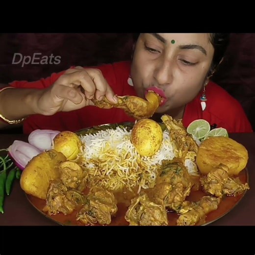 Spicy 😋lots of Chicken🐔 Eating Challenge#challenge #compilation#tasty#spicy #chicken#chickencurry