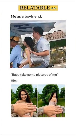 “My boyfriend, the human blocker 😂📸.” #couple #viral #funny #usa #shorts #boyfriend #photo