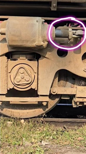 Brake release & train run.... #train #railway #wheels #brakesystems #shorts