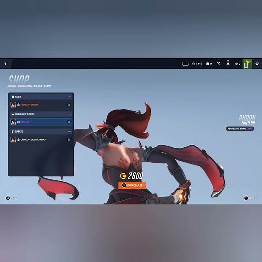 Overwatch: Crimson Court Anran Skin✨️
