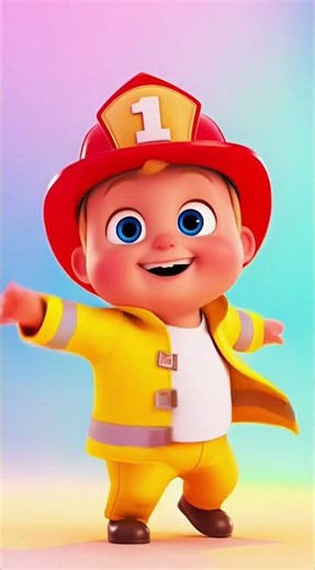 Firefighter Baby Hero Rescue! 👨‍🚒🔥 #kid #kidsdance #glowyfriends