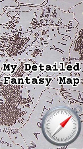 How To Make Detailed Fantasy Maps🧭 #fantasy #worldbuilding #art