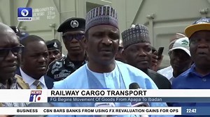 The Federal Government has commenced container haulage from Apapa Port to Moniya in Ibadan through the $1.5 billion standard gauge rail line, more than two years after the rail line was commissioned by the immediate past President Muhammadu Buhari. #ChannelsTVNews | Channels Television