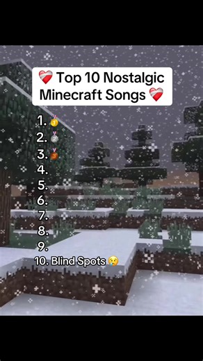Part 2 | Top 10 Nostalgic Minecraft Songs ❤️‍🩹#Minecraft #minecraftmusic #nostalgic #mojang #fyp