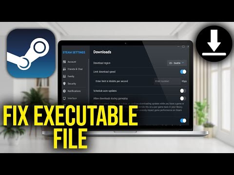 How To Fix Missing Executable File on Steam. Games Not Downloading or Launching