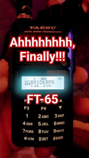 Finally got a decent front end!! This thing is sweet!! #Yaesu ft-65r #hamradio