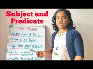 Subject and predicate || English Grammar - Grade 2