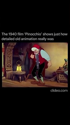 the 1940 film pinocchio is one of the best example of just how details early animation could made.