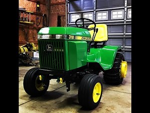 John Deere 318 with a #49 snow thrower