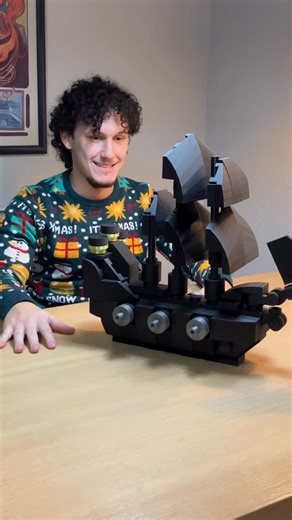 BrickHyk on Instagram: "Black Pearl pirate ship - 3D printed Bricks. My own design - stl file is ready for you! One of my customer wanted this set and THERE it is! STL file available on my @cults3d page! #3d #jacksparrow #lego #afol #timelapse"