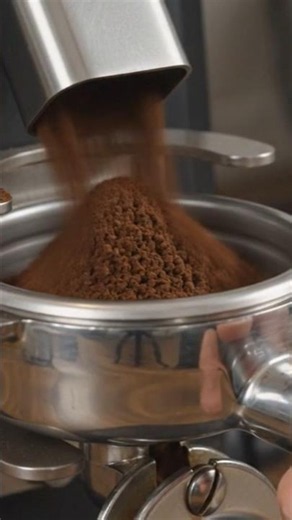Making Espresso - Coffee Grinding, Tamping, & Pouring #coffee #latte #satisfying
