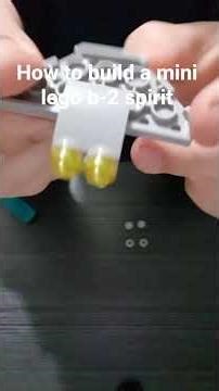 how to build your own mini b-2 spirit on lego