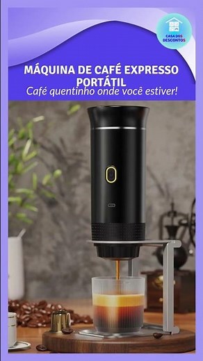 Máquina de Café Expresso Portátil – Café quentinho onde você estiver!