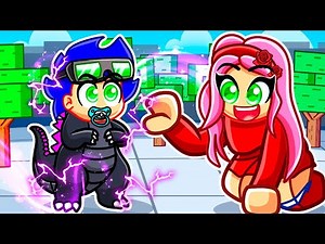 Adoptado como BEBÉ GODZILLA en Roblox Strongest Battlegrounds!