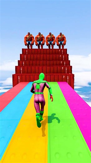 GTA 5 Epic Water Ragdolls | Spider-Man Jumps / Fails ep.18598 #shorts