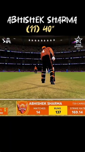 Abhishek Sharma batting 🏏✨ 😱#shorts #realcricket24 #ytshorts #trendingshorts