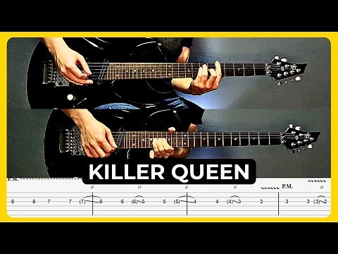Killer Queen - Queen | Tabs | Guitar Lesson | Cover | Tutorial | Solo | All Guitar Parts