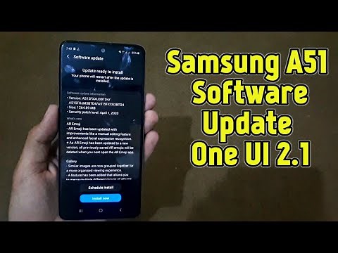 Samsung Galaxy A51 Software Update April Security Patch