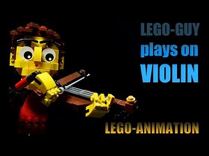Lego-Guy plays a LEGO violin :D
