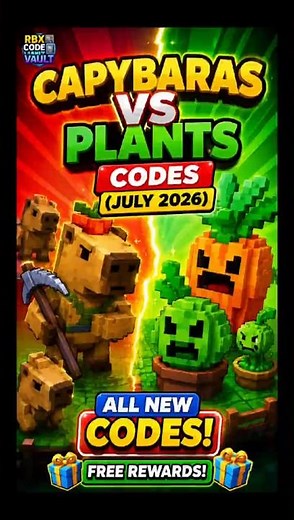🔥 Capybaras VS Plants Codes (July 2026) | All Working Code #roblox #codes