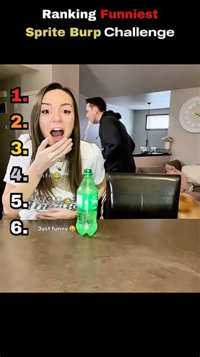 Ranking Funniest Sprite Burp Challenge 🤣#spritechallenge #ranking #shorts