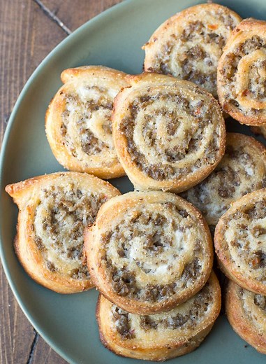 Keto Sausage Cream Cheese Pinwheels - The Best Keto Recipes